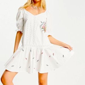 ASOS white smock dress